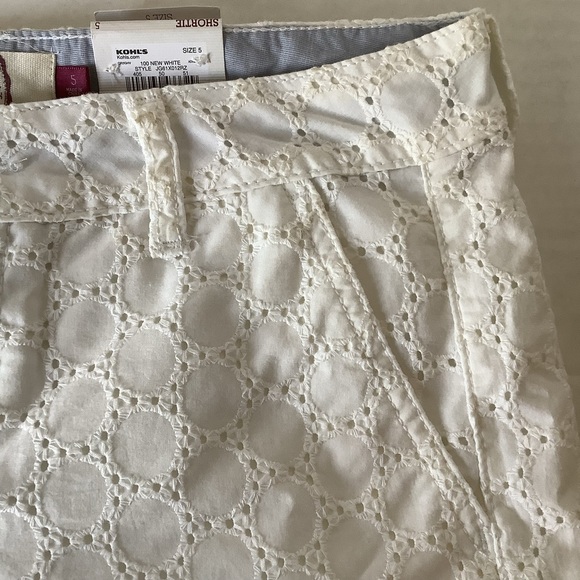 SO Shortie Low Rise Shorts White Size 5 New - Picture 5 of 14